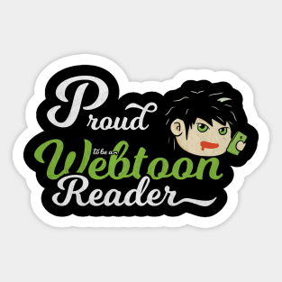 Trendy Vintage Proud To Be A Webtoon Reader Sticker